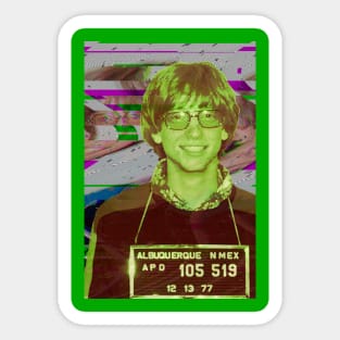 Bill Gates Mugshot Sticker